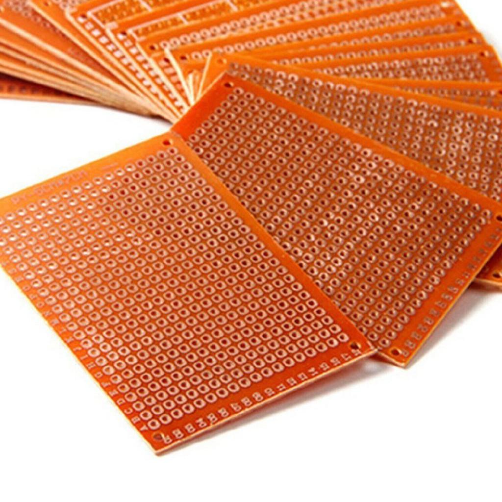 PCB Strip Printed CM Circuit Board Prototype Breadboard Dot Matrix Fiber Lubang IC 9X15 9X15CM