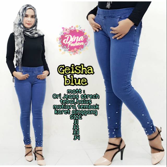 CELANA JEANS LEGGING/JEGGING MURAH/JEGGING MUTIARA TEMBAK/JEGGING CANTIK/JEGGING GEISHA