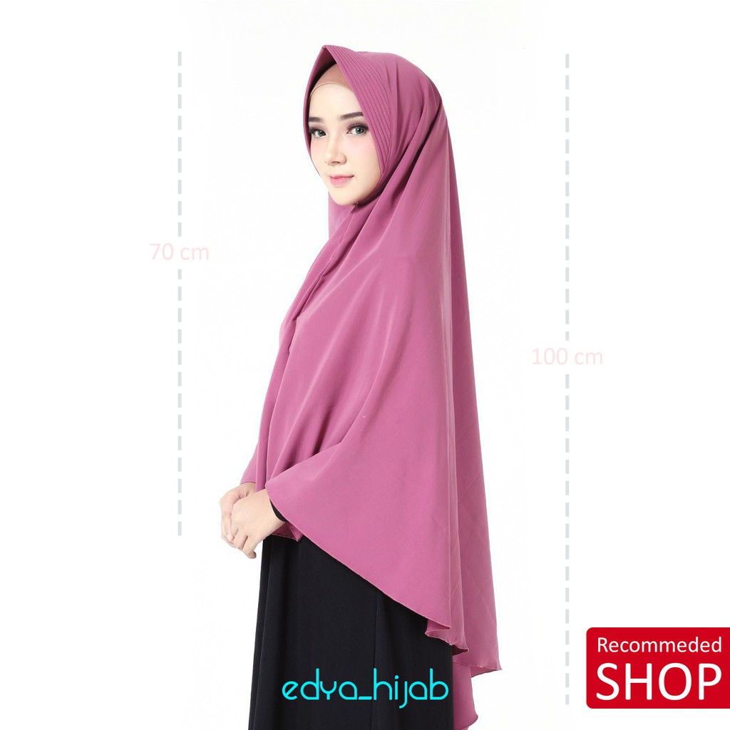 Khimar Jumbo Pet Original Eldya Jilbab Pet Antem Bahan Wolfis