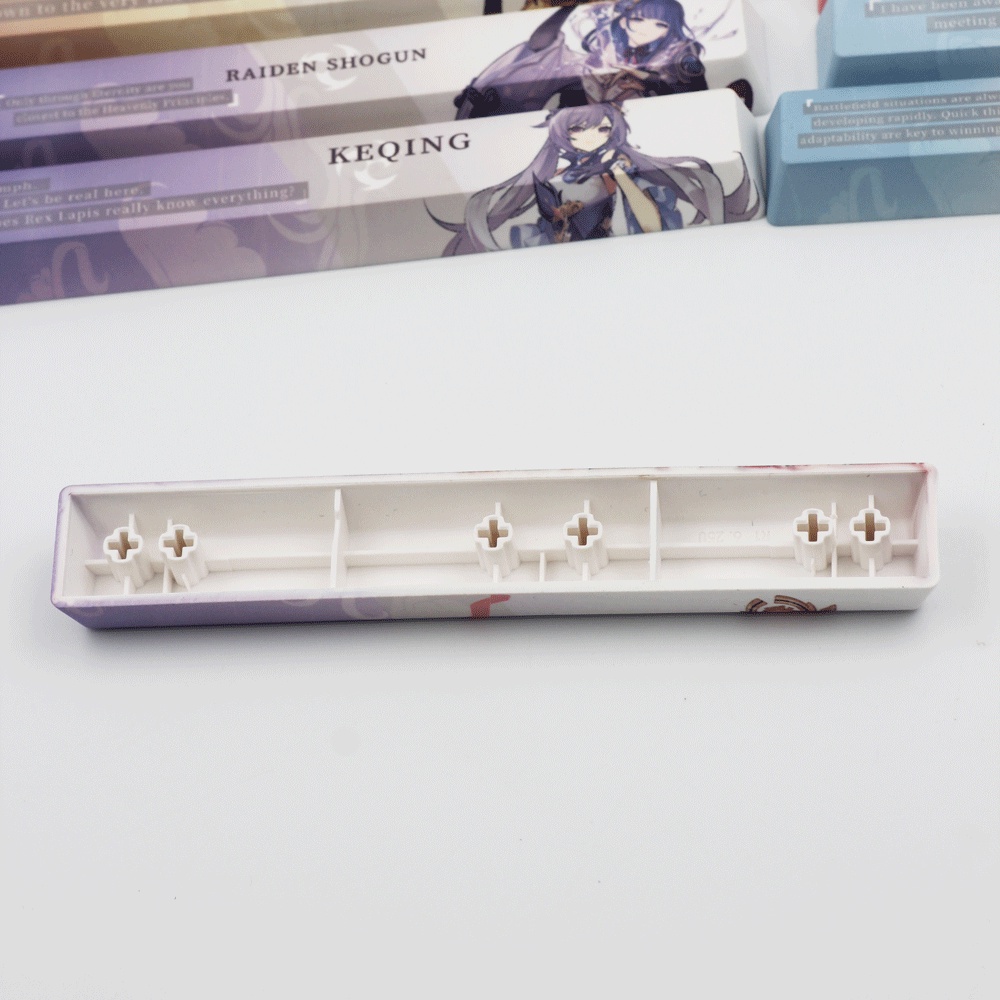 Genshin Impact Spacebar Keycap OEM Profile PBT Untuk Keyboard Mekanik DIY