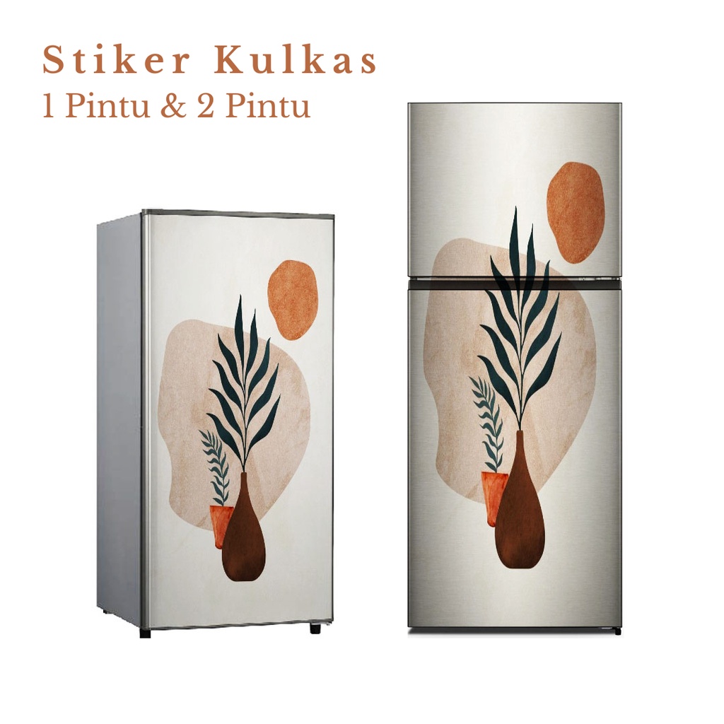 Stiker Kulkas 1 Pintu dan 2 Pintu motif Minimalist Kode MT-21 - FX