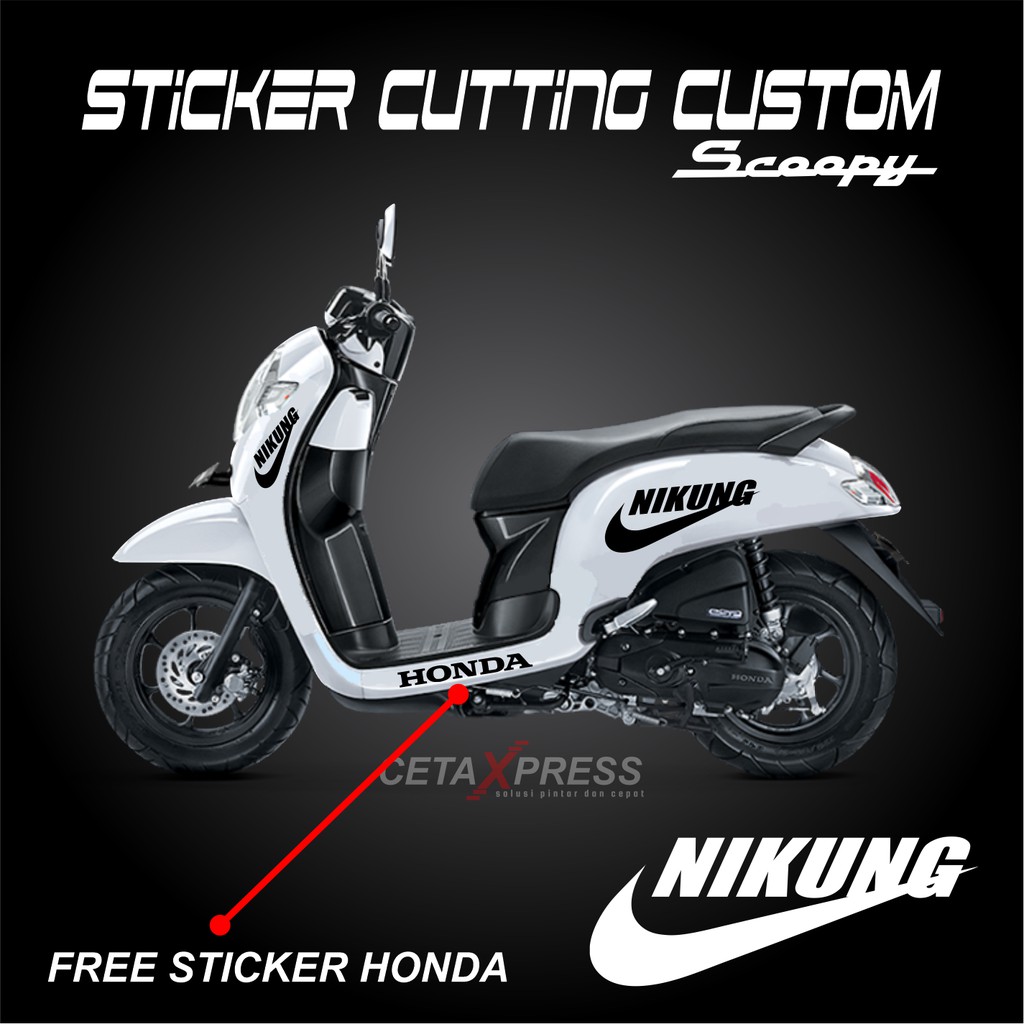 ( 9 DESAIN ) STICKER SCOOPY CUTTING