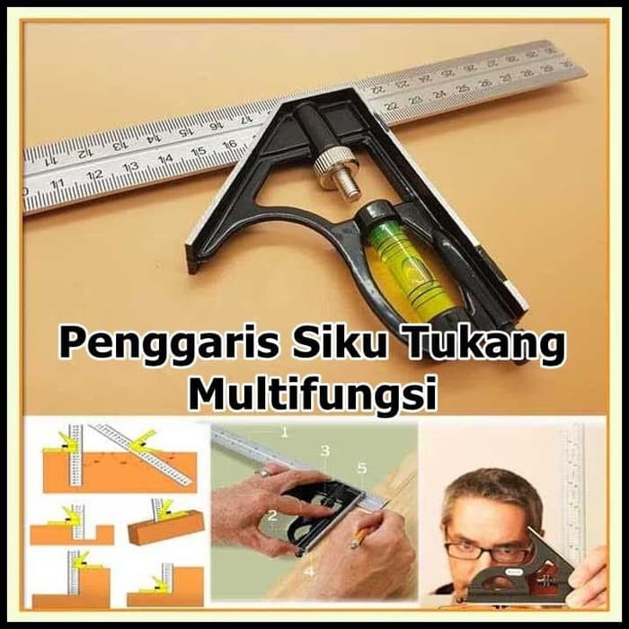 Mistar Penggaris Siku Tukang Multifungsi ZEAST