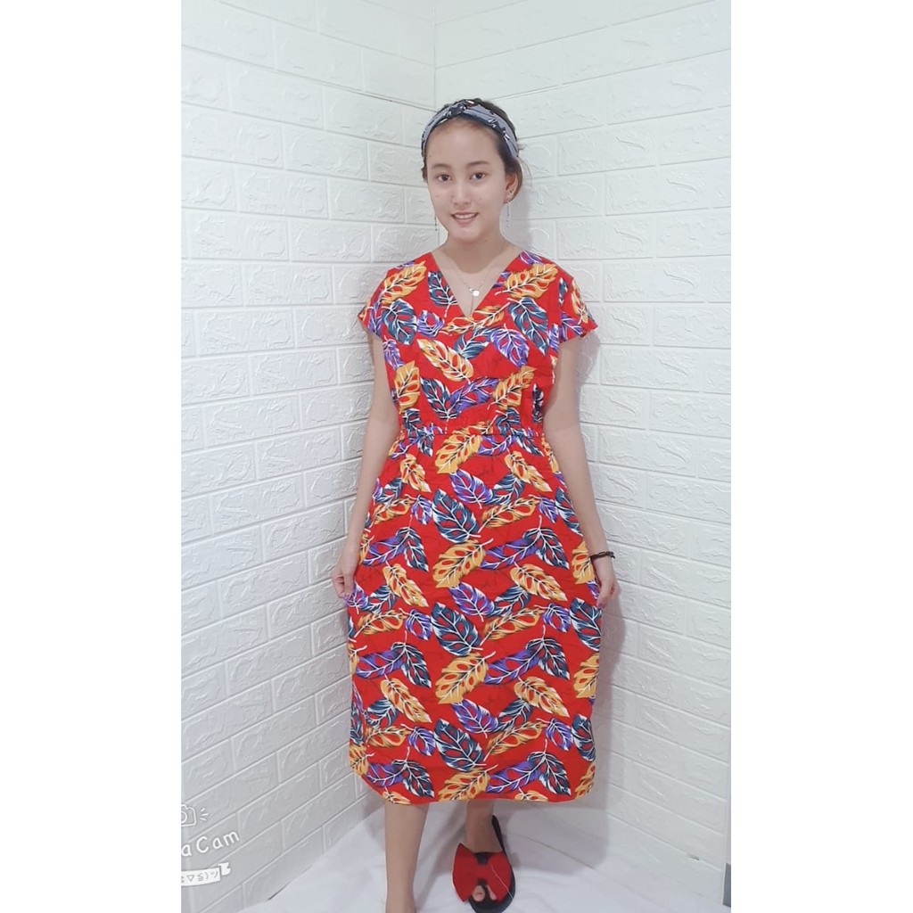 Daster Manohara Mamah Muda Tie Dye/JANDA BOLONG Karet Pinggang Fit XL