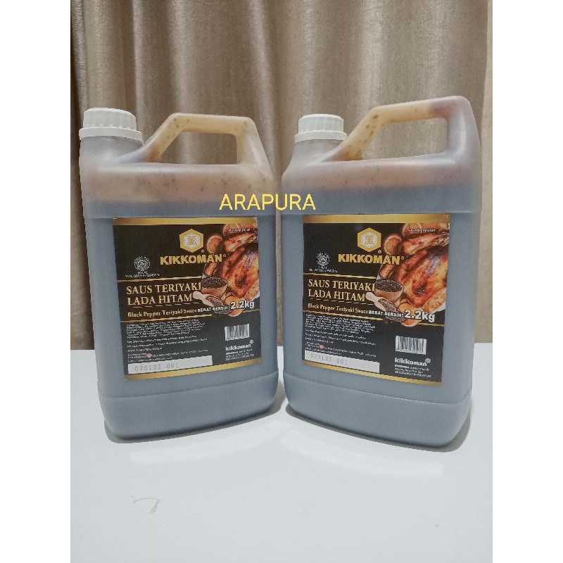 

Saus Teriyaki Lada Hitam Blackpepper Teriyaki Sauce Kikkoman 2,2 Kg