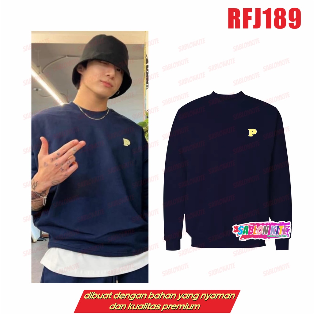 MURAH!!! SWEATER JUNGKOOK JK LOGO P RFJ189 JIMIN TAEHYUNG