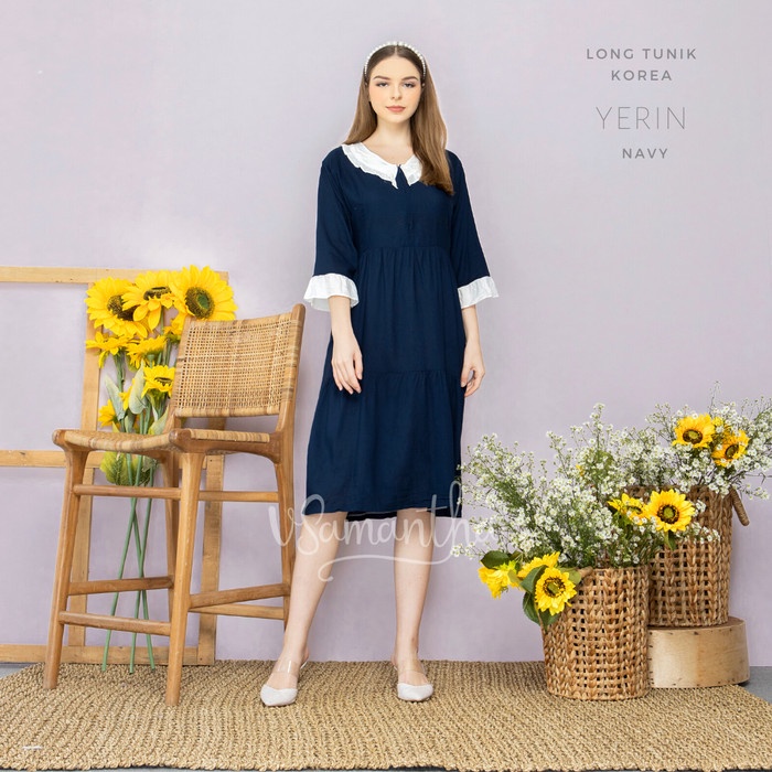 Long Tunik Korea Yerin / Tunik Muslim Korea