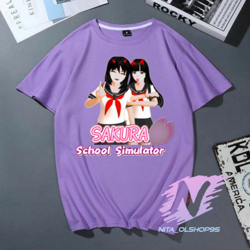 kaos sakura school simulator baju anak karakter sakura school