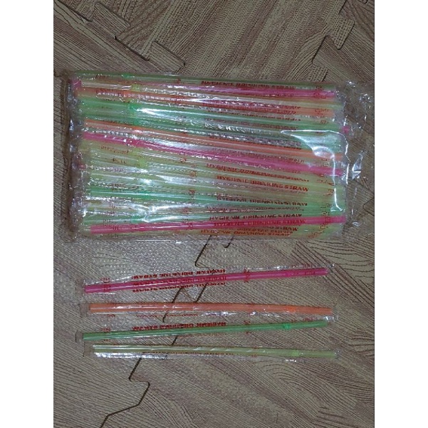 sedotan plastik | sedotan warna-warni | sedotan steril eceran per pcs | straw | hygienic drinking st