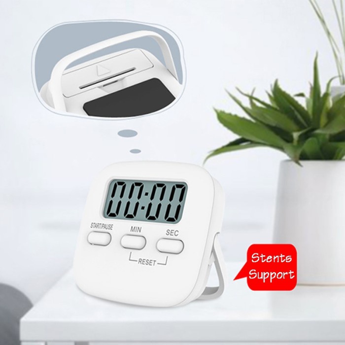 Timer Masak Dapur Magnetic Stopwatch Alarm Clock Model JS 113