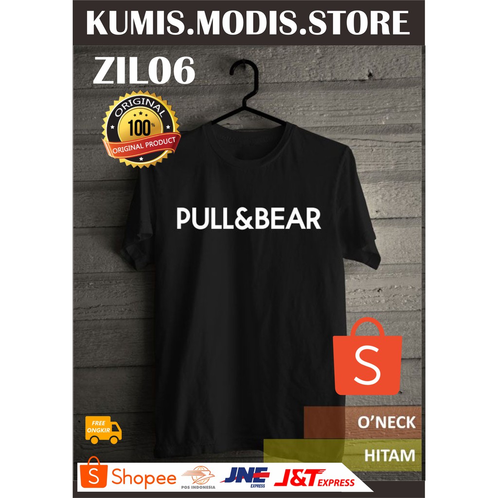 PROMO Kaos Pull and Bear - KAOS DISTRO PRIA ORIGINAL - KAOS COWOK HITAM - KAOS KASUAL MURAH -ZIL06
