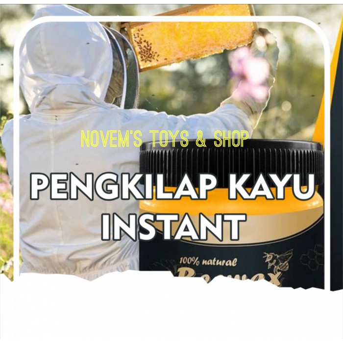 ORIGINAL Beeswax Polish Wax Pengkilap Bahan Kayu Meja Kursi Funiture