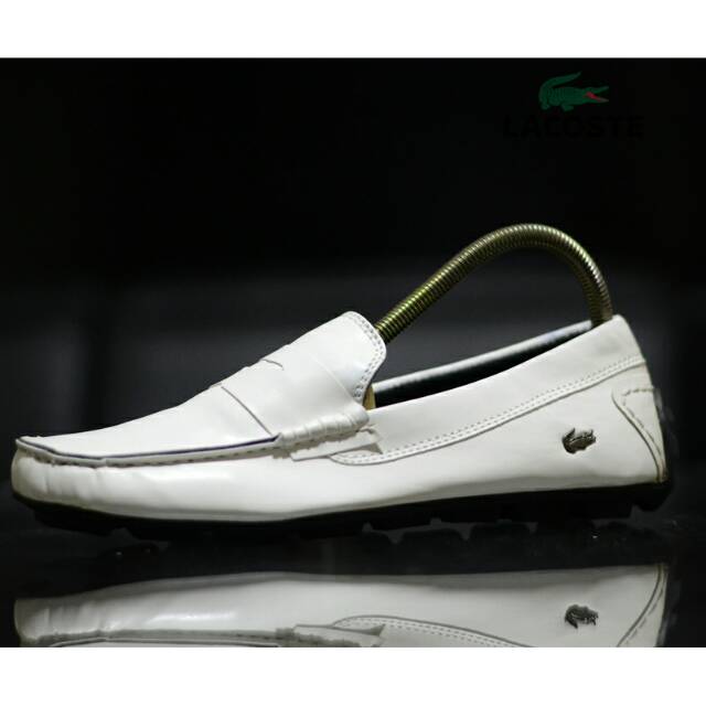 Lacoste Slip on Slop Mocasin Casual Santai Kerja Formal Pria Sepatu Kulit Asli Murah Kuat Nyaman ORi