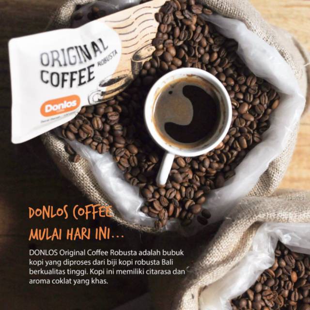 KOPI BALI DONLOS ORIGINAL/HOUSEBLEND ARABIKA ROBUSTA 200GR