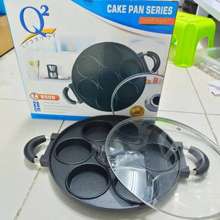 Q2 8503 WAJAN CETAKAN KUE CAKE PAN TEFLON 10 15 LUBANG DIAMETER 24CM PUKIS MARTABAK MINI TAKOYAKI