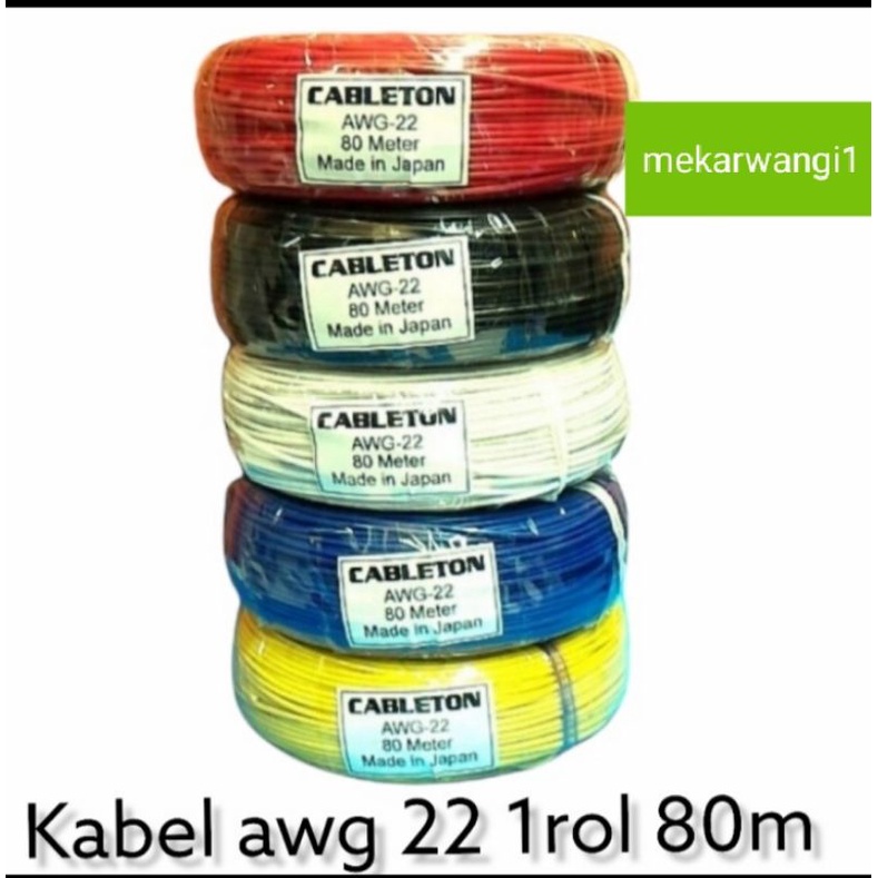 Kabel awg 22 1roll 80meter