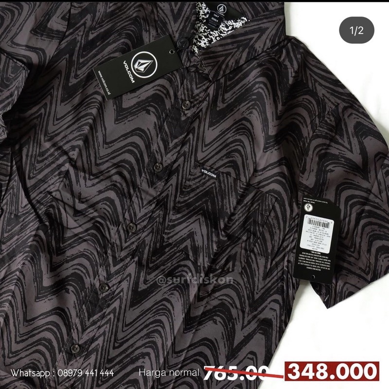 Kemeja Volcom Mah Lo-fi Asb Original Planet Surf