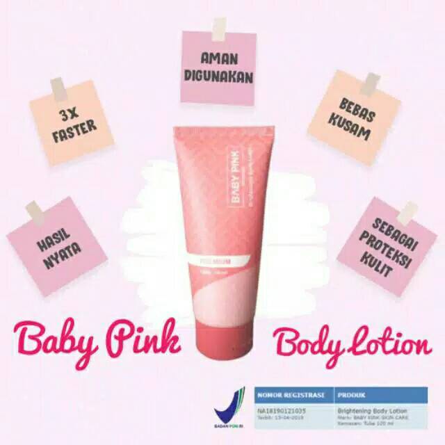 Brightening body lotion babypink
