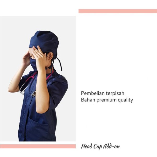 [MEDICAL CAP SERIES] | KIRA SCRUB DRILL/Topi Medis untuk Baju Jaga Oka OK Malam Perawat/Dokter/UNISE