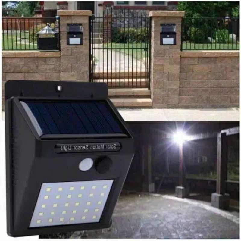 Lampu taman solar tenaga surya 30 Led sensor gerak