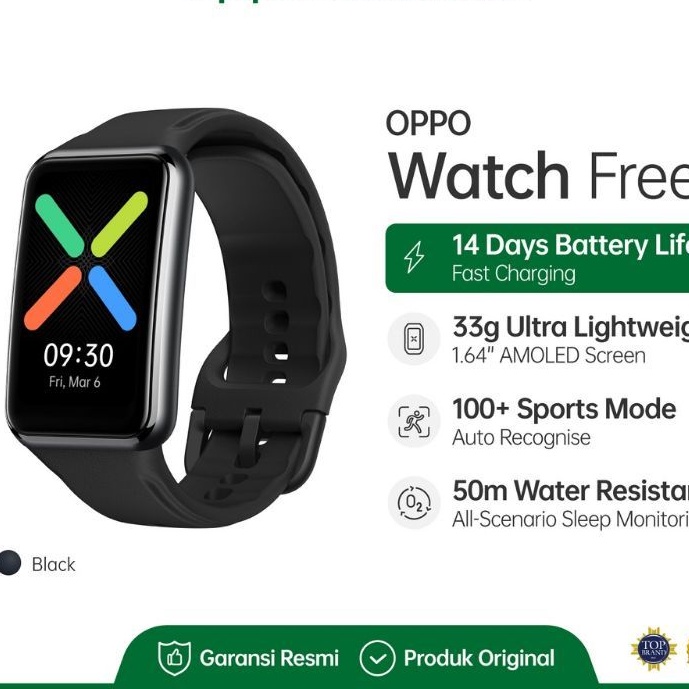 OPPO WATCH FREE NEW GARANSI RESMI ORI