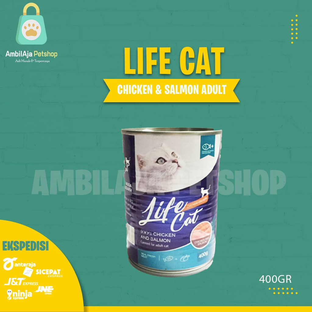 Life Cat kaleng basah 400gr ALL VARIAN