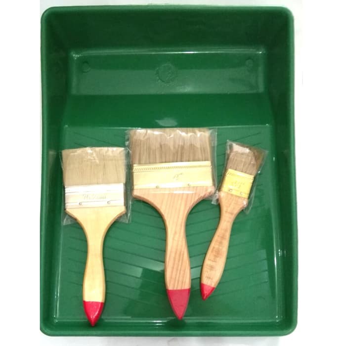 Paket alat cat tembok kuas / paket alat mengecat dinding / set cat