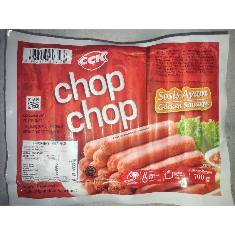 

Chop Chop Sosis Ayam short 700Gr