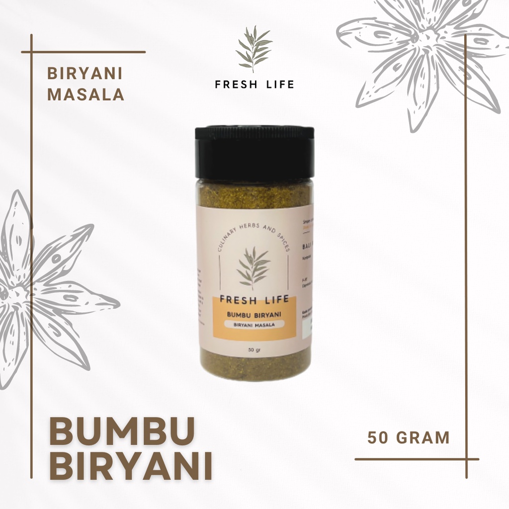 

Bumbu Biryani (Biryani Masala) Fresh Life 50 gr