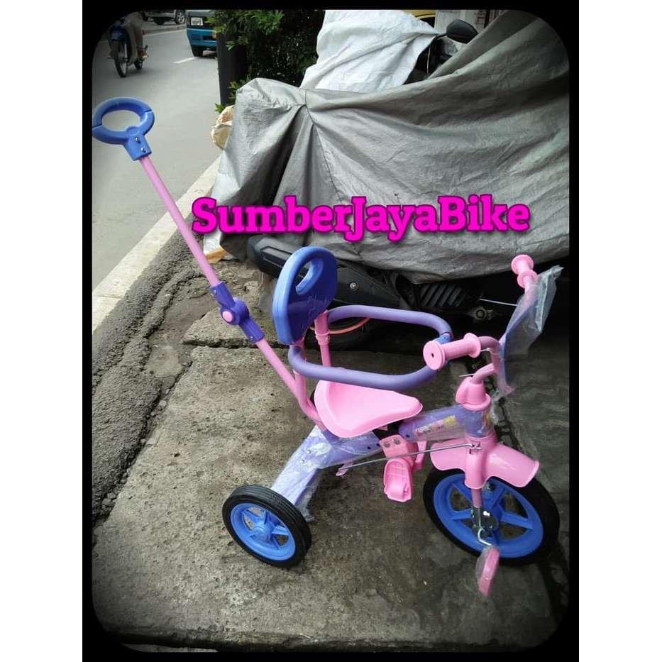 sepeda anak roda 3 dorongan + jagaan