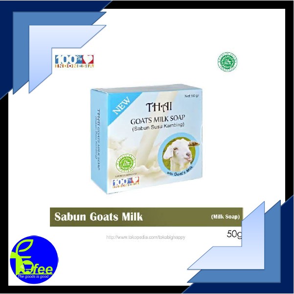 [IMPORT] - Thai Goats Milk - THAI Goats Milk Soap 50gr - Sabun Susu Kambing