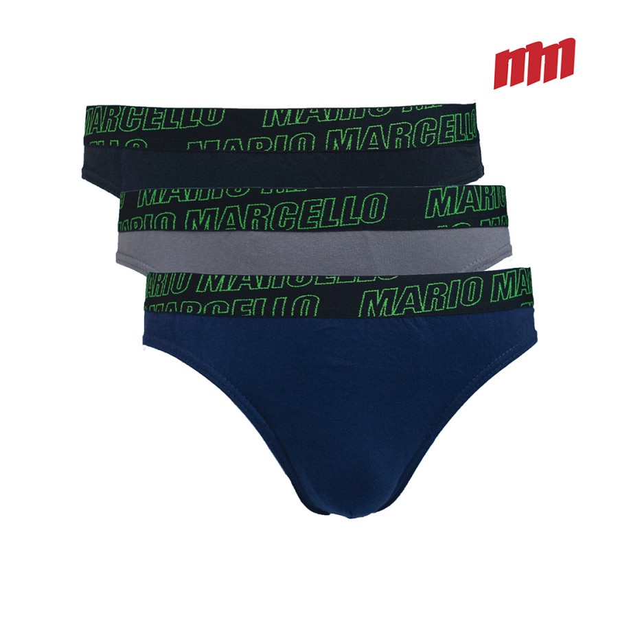 CD Pria Celana Dalam Cowok MARIO MARCELLO Brief MM 1003 Isi 3 Pcs Original 100% Cotton