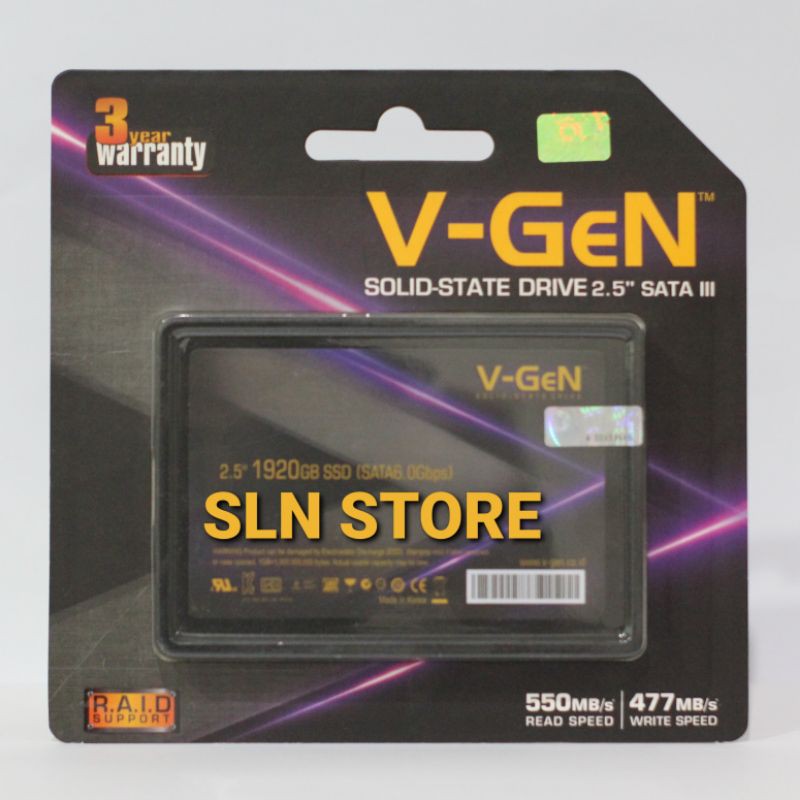 SSD 2TB V-GeN SATA III 2.5 Inch Solid State Drive 2 TB HDD Vgen