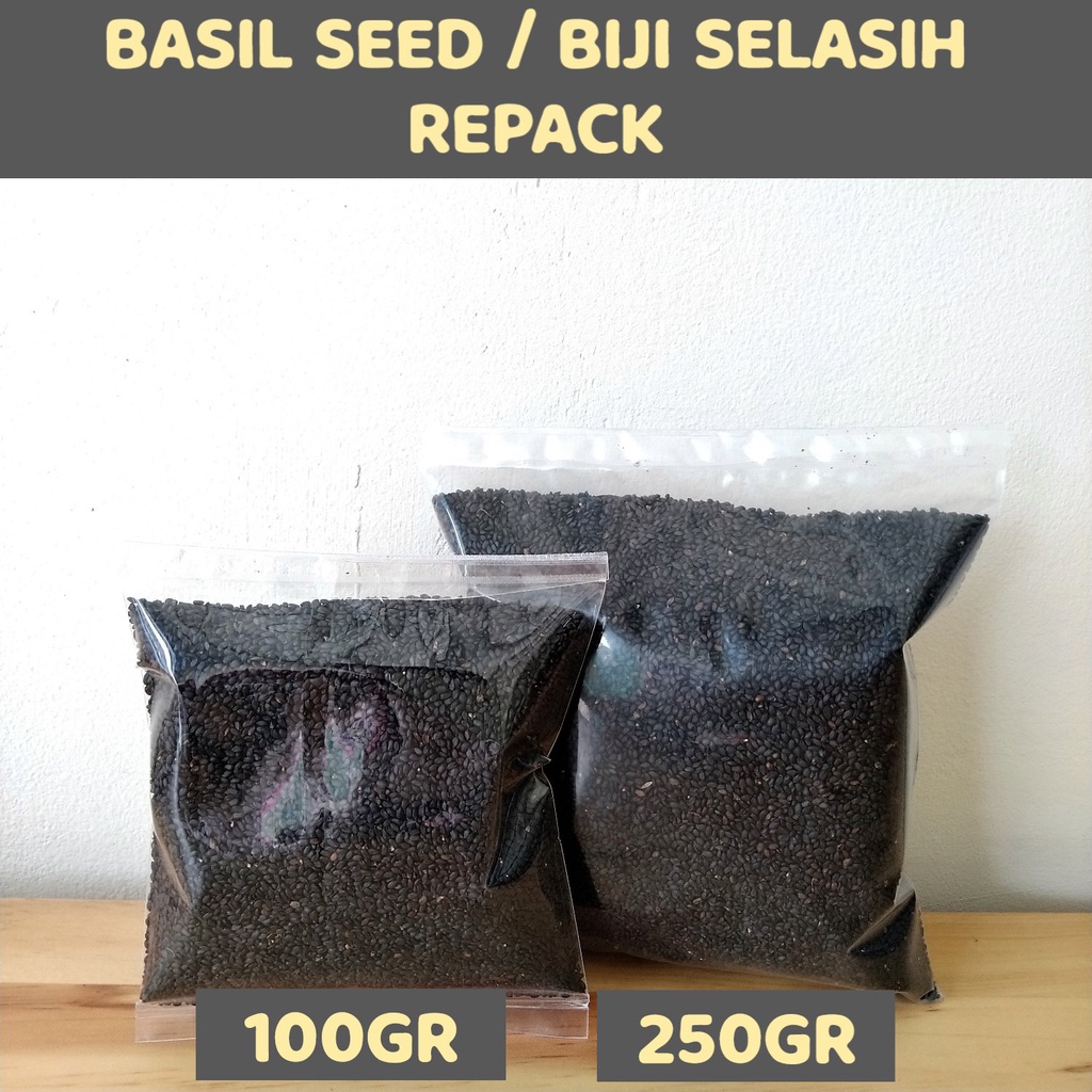 

Basil Seeds / Biji Selasih Repack 100gr 250gr