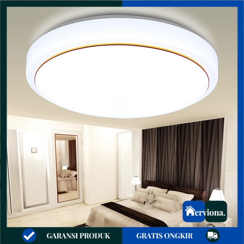 Lampu Plafon Rumah Minimalis LED Ruang Tamu Modern Bulat