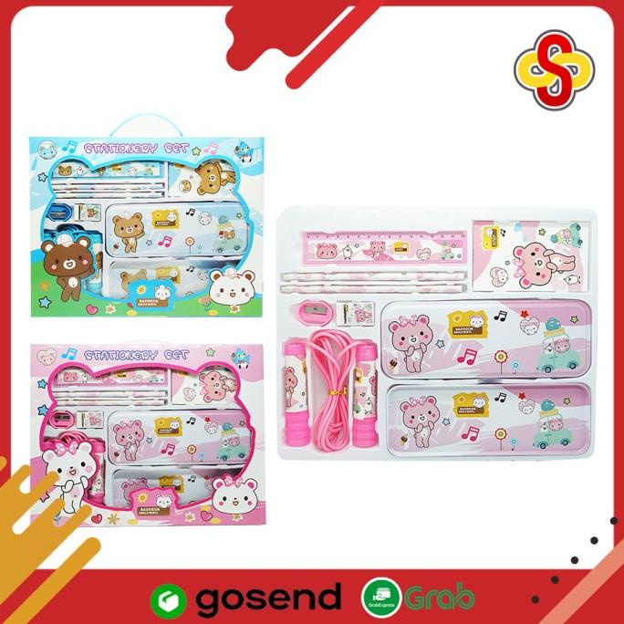 

Set Alat Tulis Sekolah Anak 8 in 1 Karakter Stationery Set 9903