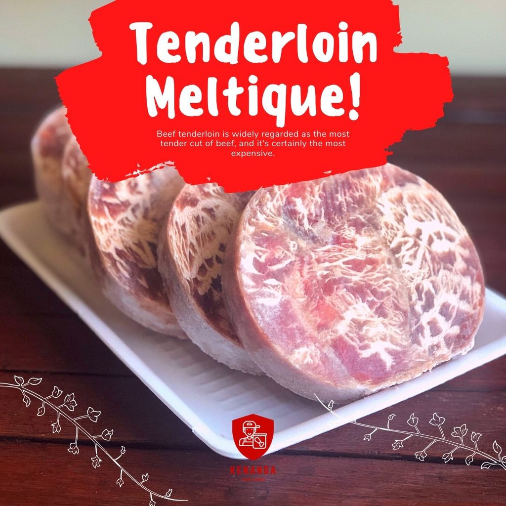 

Tenderloin Sapi Meltique Wagyu 200Gr Halal Round Meltik Premium Juicy 100% Halal