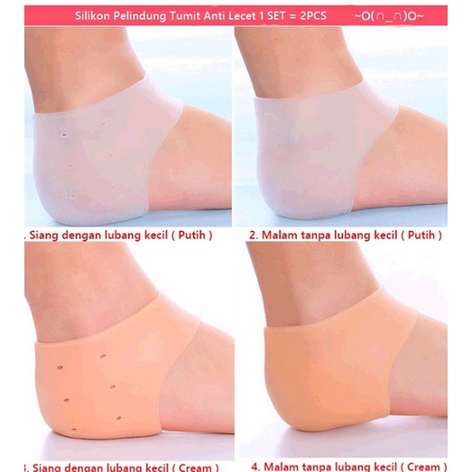 PK008 Silikon Pelindung Tumit Anti Lecet Kaus Kaki Lembut / Soft Heels