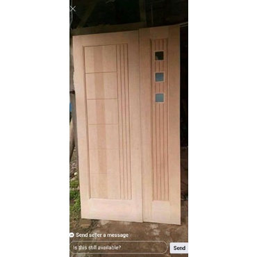 Kusen Pintu Utama Berikut Daun Pintu Minimalis Double Swing A5S