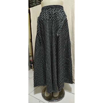 Rok panjang motif kotak dewasa model payung-2