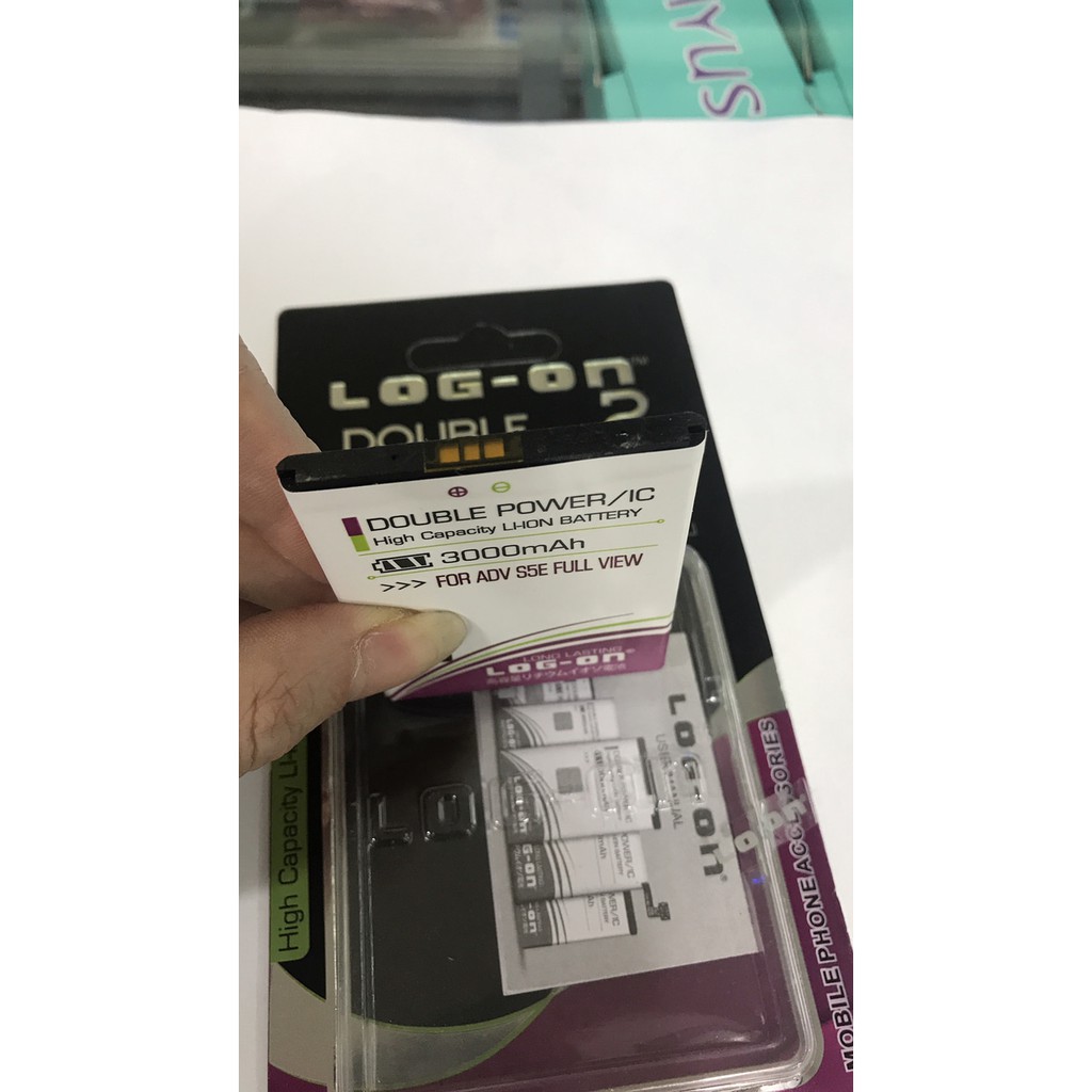 Baterai double power log on advan s5e full view