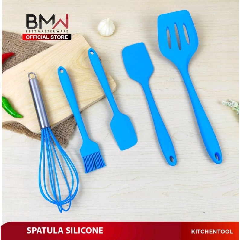 Spatula Set Silikon Dapur Warna 6 Pcs