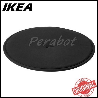 Alas kursi duduk bulat, bantal kursi bangku chair pad 36 cm ikea str - Hitam