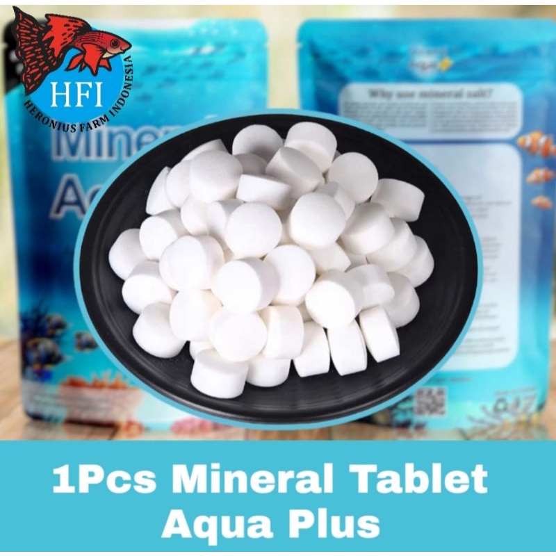 Garam Ikan Mineral Tablet Aqua Plus 1 Tablet/Garam Krosok/Artemia