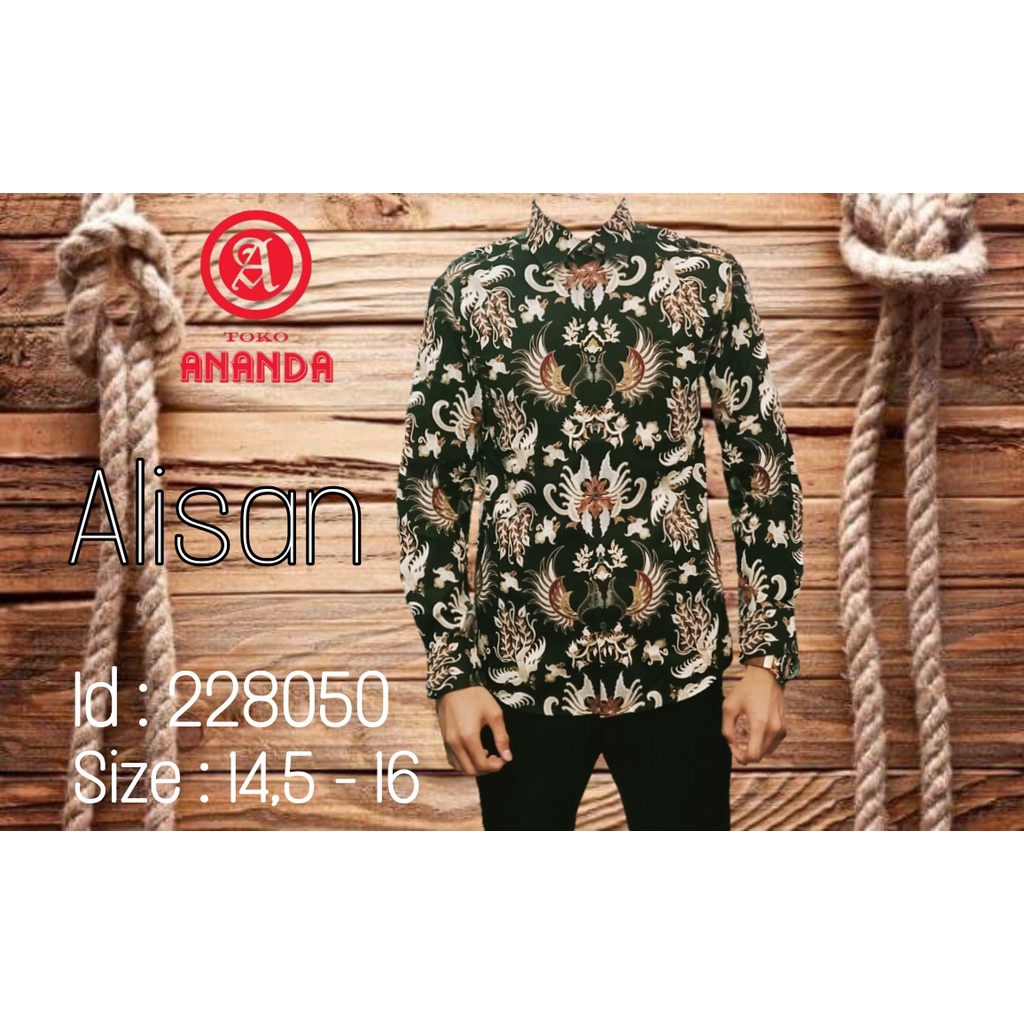 KEMEJA LENGAN PANJANG BATIK (ALISAN)