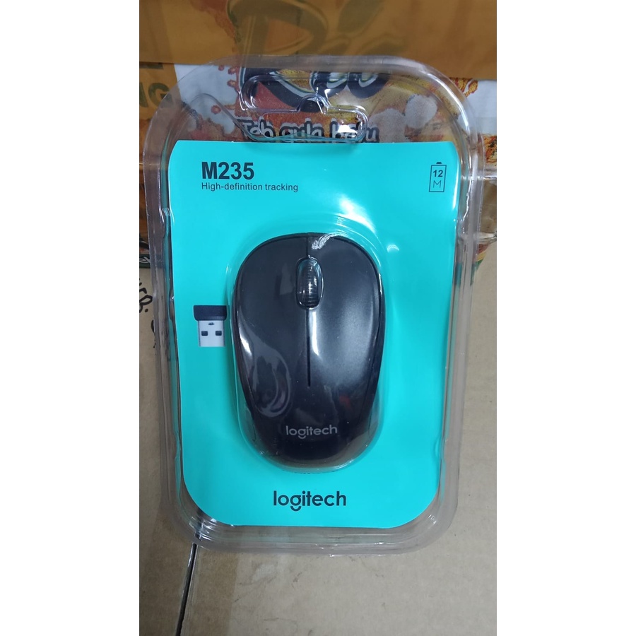 Logitech M235 Mouse Wireless Grip Karet Nyaman - Colt