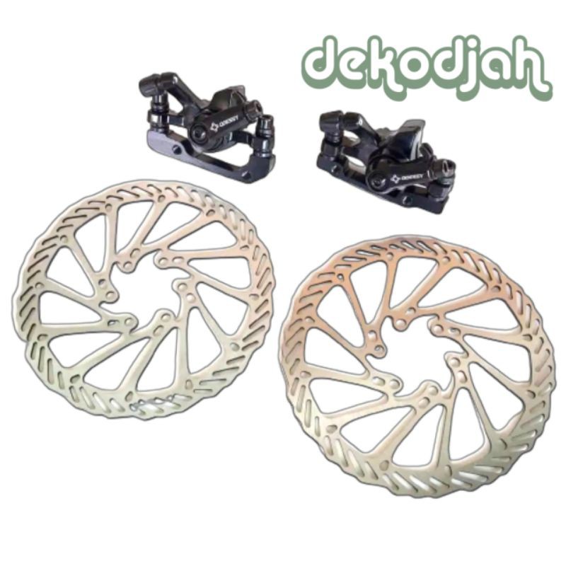 Rotor Disc Brake / Rem Cakram Sepeda 1 Set ODESSY Komplit Depan Belakang