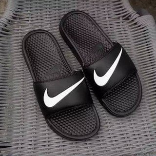  Sandal  Slop Sendal Slip On Nike Polos  Hitam  full Premium 