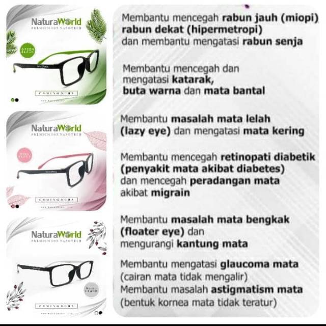 Kacamata anti radiasi Naturaword (free mamber)