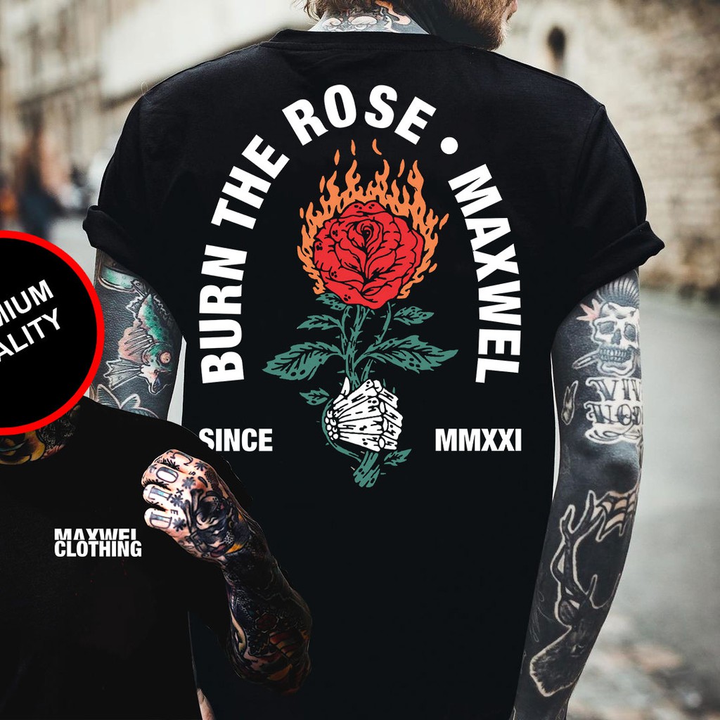 TSHIRT - BUNGA API - KAOS - KAOS DISTRO - KAOS DISTRO ORIGINAL PREMIUM - KAOS SORE - KAOS MAWAR - KA
